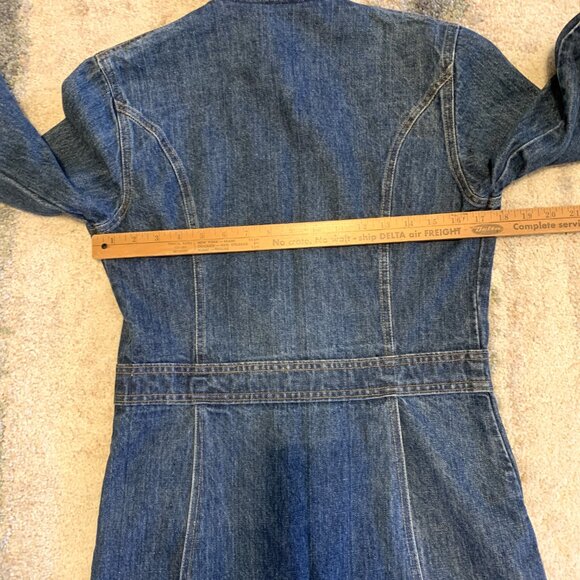 Vintage 1970's Levi's Dark Wash Split Back Denim Jacket Size Small - Picture 13 of 14